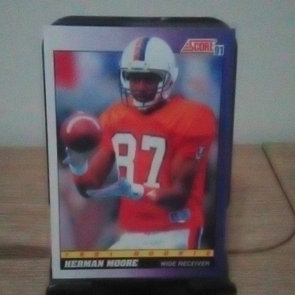NFL Trading Card - Red and Blue